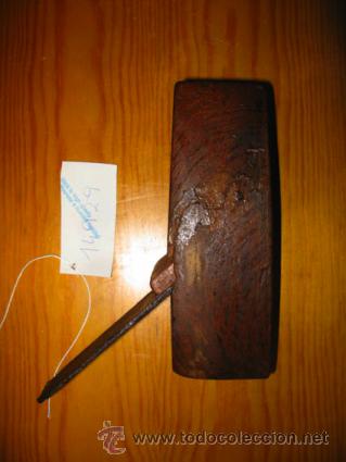 Antig&uuml;edades: cepillo de carpintero muy antiguo de moldura - Foto 1