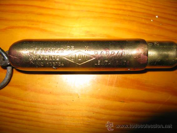 Antig&uuml;edades: bascula de 25kg de carga marca clave esta limpia y funciona - Foto 3