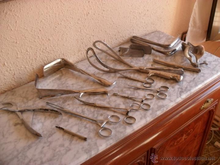 Antig&uuml;edades: gran lote herramientas medicas,ginecologia
