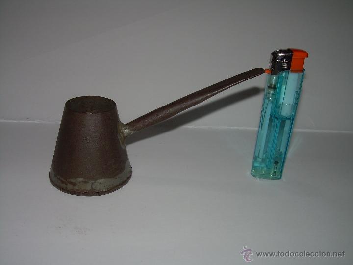 Antig&uuml;edades: ANTIGUO Y RARO RECIPIENTE DE HOJALATA. - Foto 7