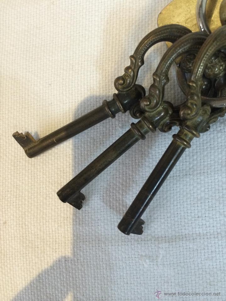 Antig&uuml;edades: 5 LLAVES ANTIGUAS DE BRONCE - Foto 5
