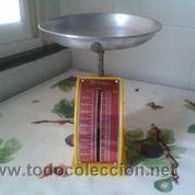 Antig&uuml;edades: bascula cocina antigua marca bernar plato de aluminio - Foto 1