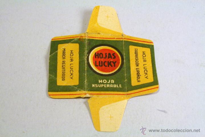 Antig&uuml;edades: Funda hoja de afeitar LUCKY - Foto 1