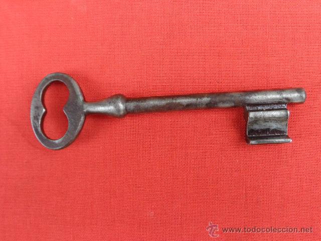 Antig&uuml;edades: Antigua llave maciza de forja LL-146 - Foto 3