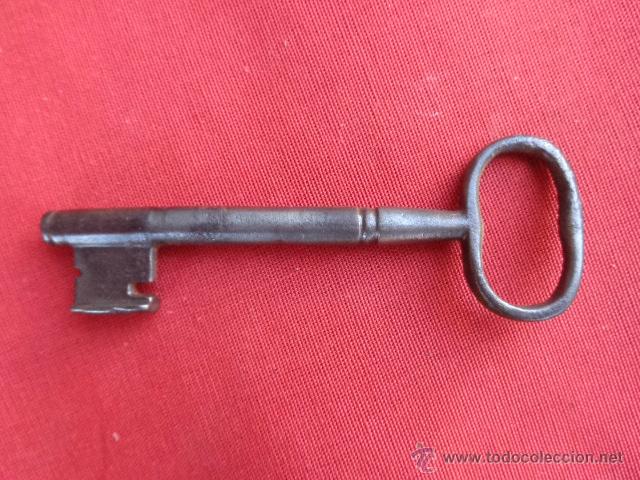 Antig&uuml;edades: Antigua llave maciza de forja LL-189 - Foto 2