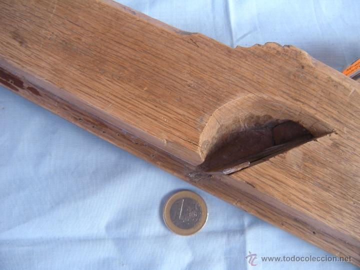 Antig&uuml;edades: ANTIGUO CEPILLO GARLOPA MEDIA JUNTERA CARPINTERO. - Foto 7