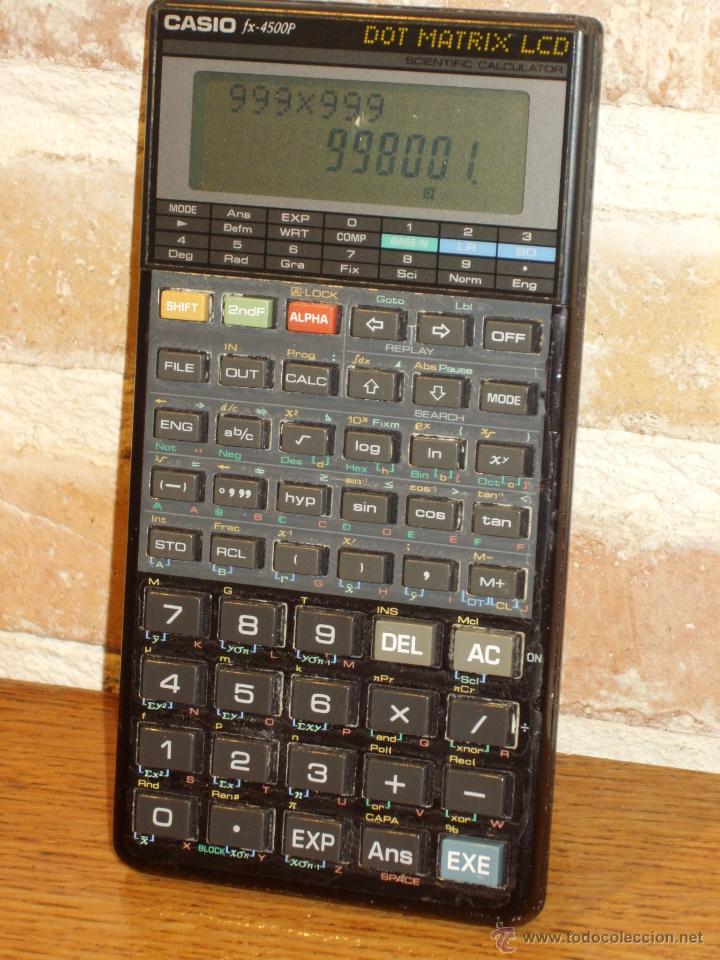 Casio FX calculadora programa 4500p