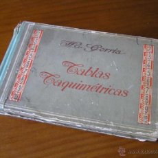 Antigüedades: LIBRO TABLAS TAQUIMÉTRICAS SEXAGESIMALES Y CENTESIMALES HERMENEGILDO GORRÍA, INGENIERO 1944
