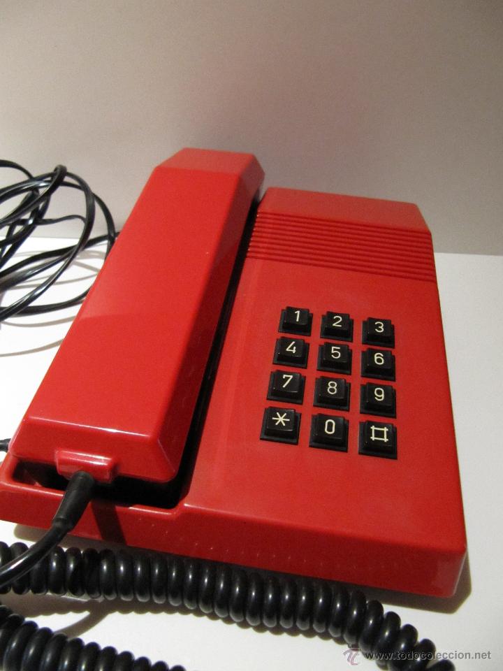 Resultado de imagen de telefono fijo rojo