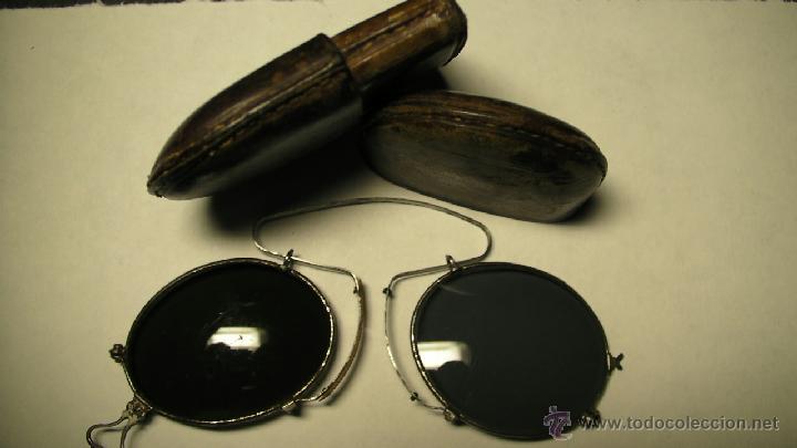 Antig&uuml;edades: GAFAS DE SOL PLEGABLES CON FUNDA DE PIEL - Foto 7