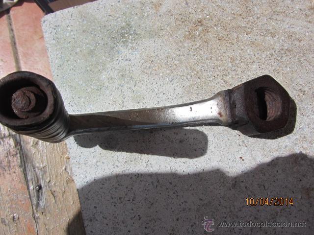 Antig&uuml;edades: antigua manilla maquinaria, 21 cms. - Foto 3