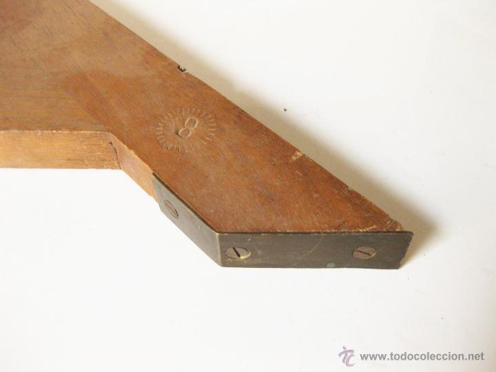 Antig&uuml;edades: ANTIGUO ANGULOMETRO DE MADERA MARCA CORTES - Foto 4