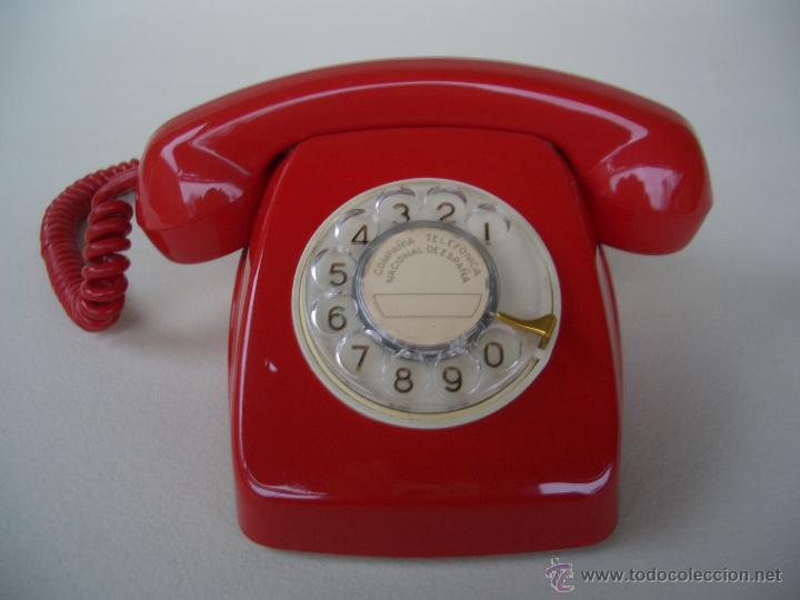 telefono antiguo rojo años 70 español, 100% ori - Acquista Telefoni antichi  su todocoleccion