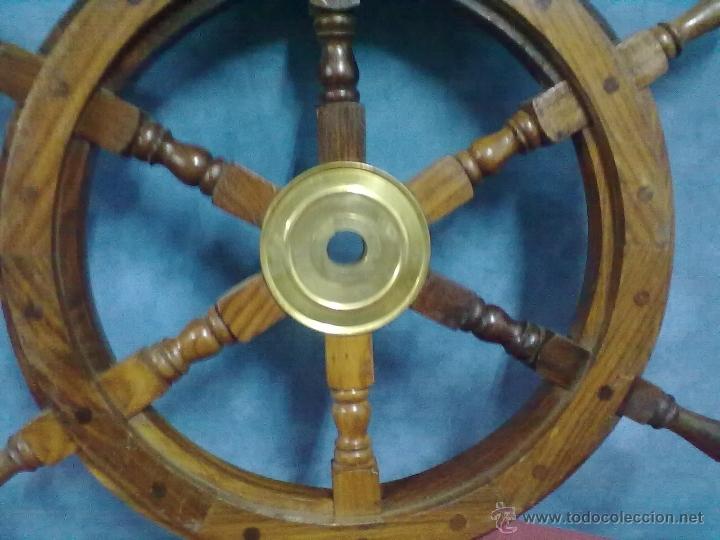 Antig&uuml;edades: DECORATIVA RUEDA DE TIMON VINTAGE - Foto 2