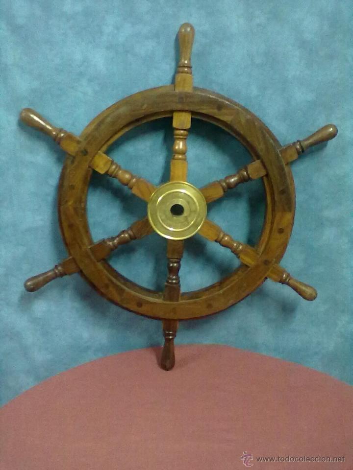 Antig&uuml;edades: DECORATIVA RUEDA DE TIMON VINTAGE - Foto 3