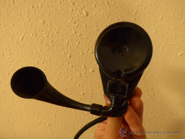 Tel&eacute;fonos: Antiguo auricular raro, de telefono, original - Foto 3