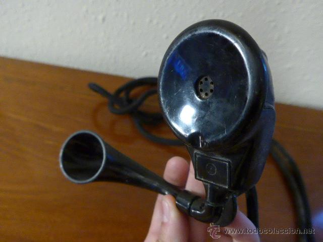 Tel&eacute;fonos: Antiguo auricular raro, de telefono, original - Foto 4