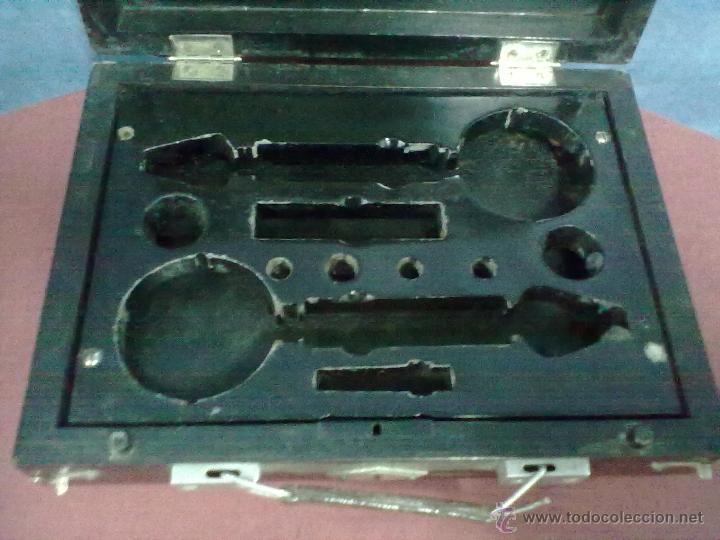 Antig&uuml;edades: CAJA MADERA LACADA EN NEGRO MANOMETROS BAVOX - Foto 5