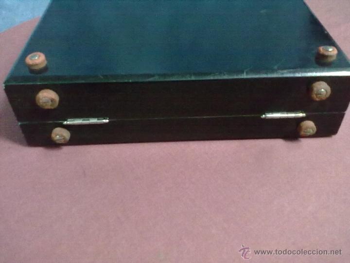 Antig&uuml;edades: CAJA MADERA LACADA EN NEGRO MANOMETROS BAVOX - Foto 8