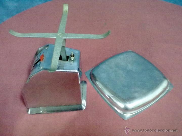 Antig&uuml;edades: BALANZA DE COCINA CROMADA VINTAGE BERNAR - Foto 2