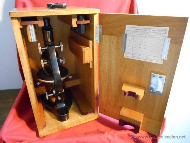 Antig&uuml;edades: IMPECABLE MICROSCOPIO ALEMAN LEITZ WETZLAR / HACIA 1935/ - Foto 1
