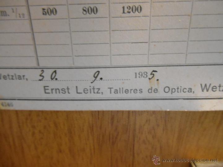 Antig&uuml;edades: IMPECABLE MICROSCOPIO ALEMAN LEITZ WETZLAR / HACIA 1935/ - Foto 10