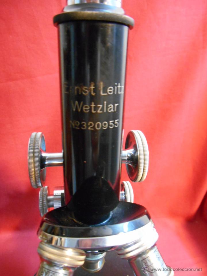 Antig&uuml;edades: IMPECABLE MICROSCOPIO ALEMAN LEITZ WETZLAR / HACIA 1935/ - Foto 12