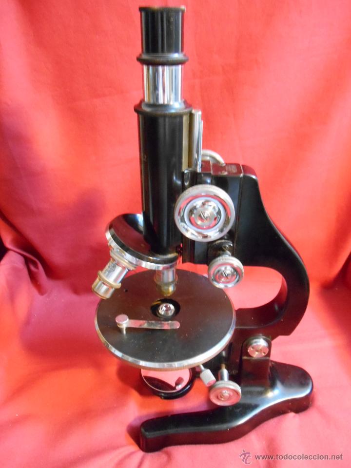 Antig&uuml;edades: IMPECABLE MICROSCOPIO ALEMAN LEITZ WETZLAR / HACIA 1935/ - Foto 14