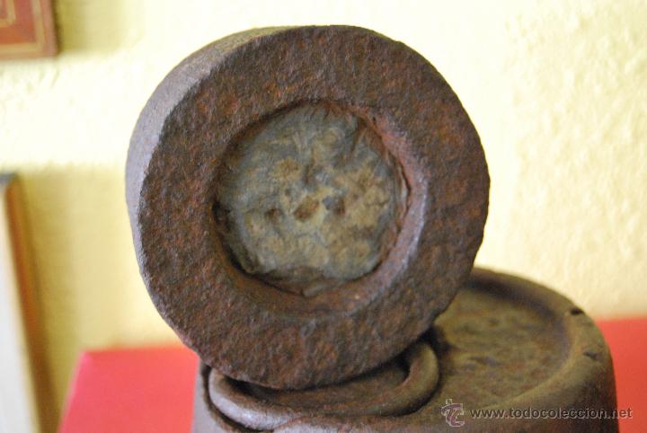 Antig&uuml;edades: ANTIGUO JUEGO DE PESAS DE HIERRO - Foto 5