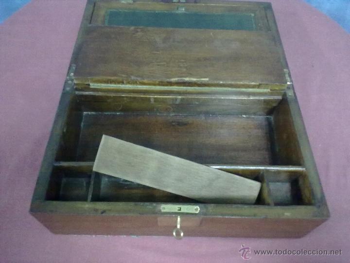 Antig&uuml;edades: CAJA ESCRITORIO BARCO RESTAURADA - Foto 5