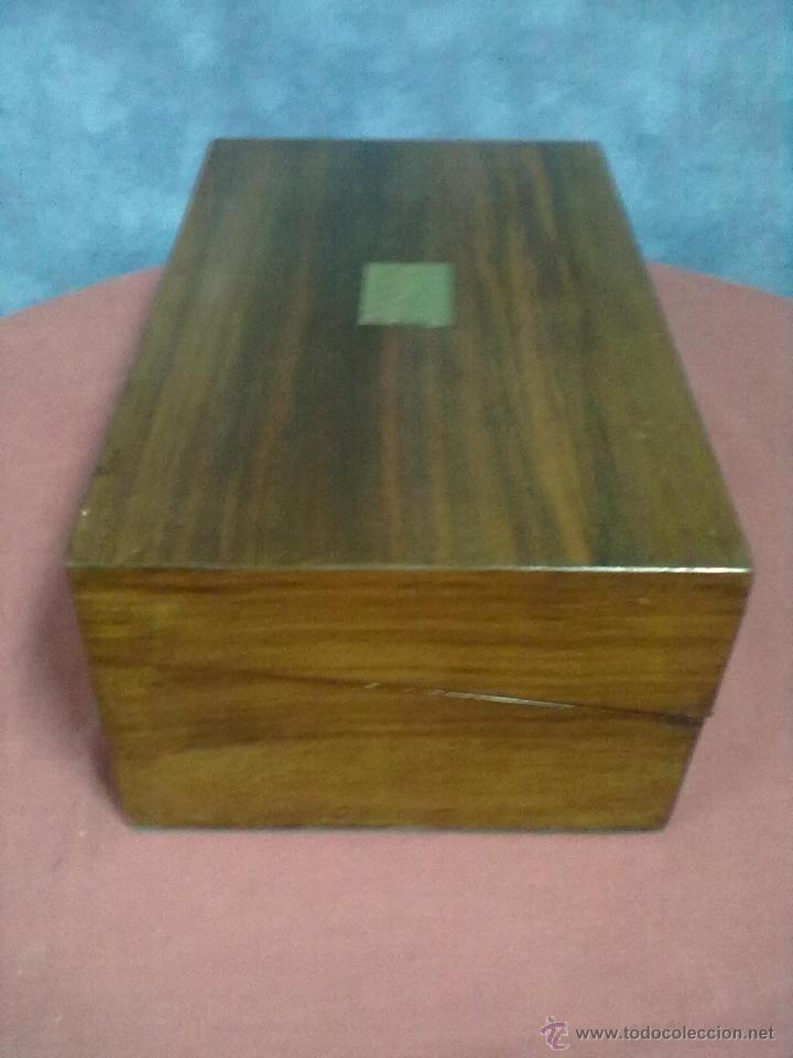 Antig&uuml;edades: CAJA ESCRITORIO BARCO RESTAURADA - Foto 7
