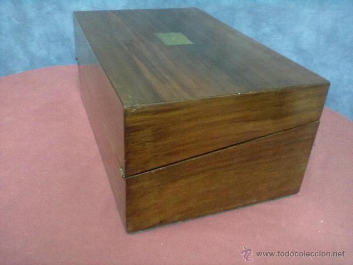 Antig&uuml;edades: CAJA ESCRITORIO BARCO RESTAURADA - Foto 8