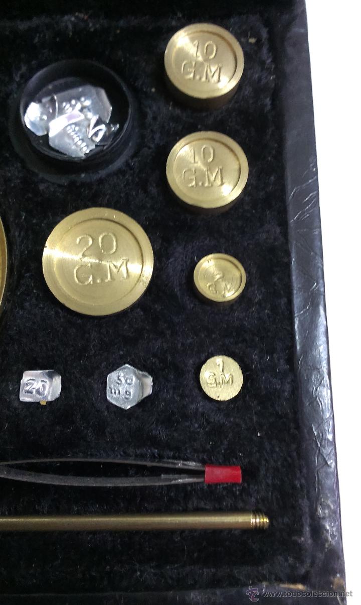 Antig&uuml;edades: BONITA BASCULA DE PRECISION CON SU ESTUCHE - Foto 4