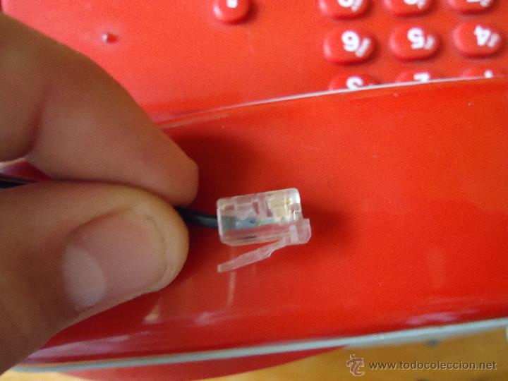 Tel&eacute;fonos: precioso telefono rojo funcionando - Foto 2