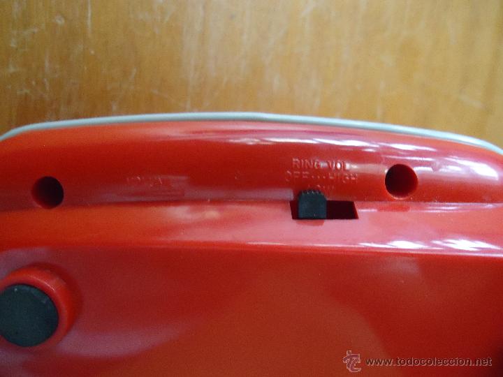 Tel&eacute;fonos: precioso telefono rojo funcionando - Foto 7