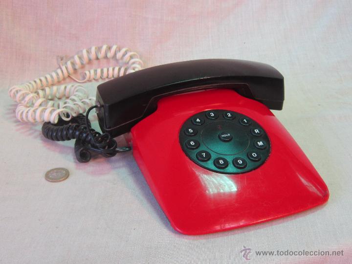 Tel&eacute;fonos: TELEFONO ROJO DE BAKELITA - Foto 1