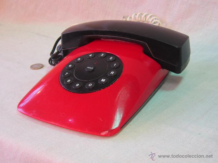 Tel&eacute;fonos: TELEFONO ROJO DE BAKELITA - Foto 2