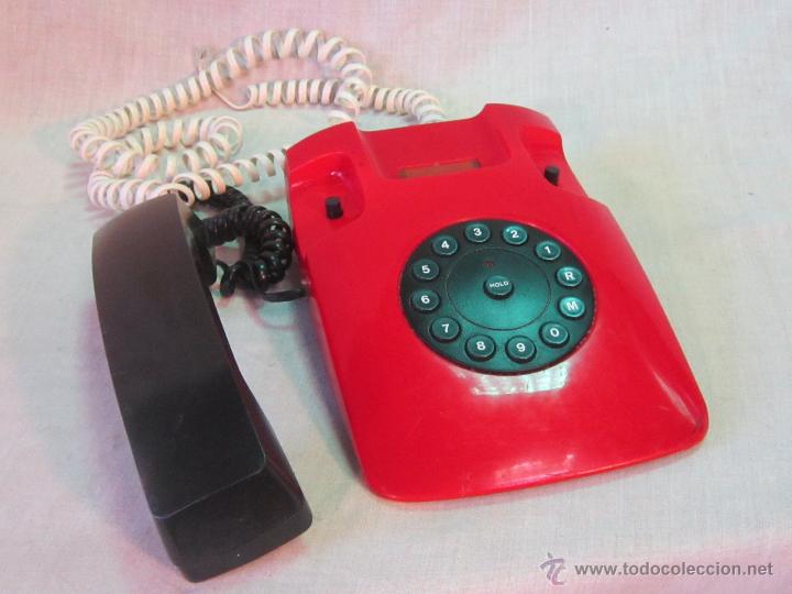 Tel&eacute;fonos: TELEFONO ROJO DE BAKELITA - Foto 6