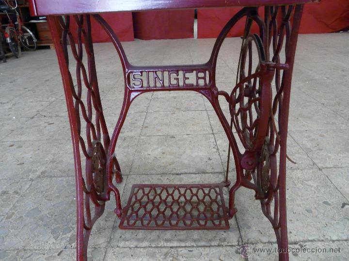 Antig&uuml;edades: MAQUINA DE COSER SINGER - Foto 7