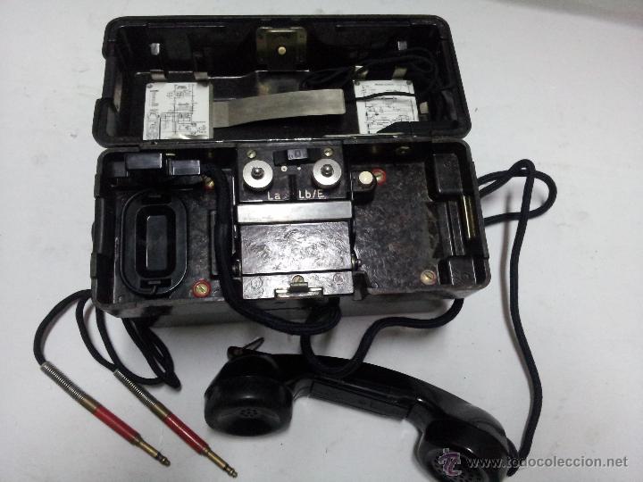 Tel&eacute;fonos: ANTIGUO TELEFONO MILITAR - Foto 1