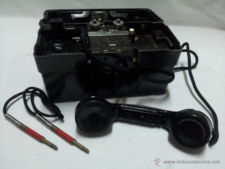 Tel&eacute;fonos: ANTIGUO TELEFONO MILITAR - Foto 2