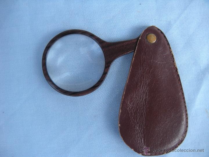 Antig&uuml;edades: ANTIGUA LUPA CON FUNDA DE CUERO - Foto 1