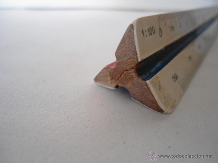 Antig&uuml;edades: ANTIGUA REGLA TRIANGULAR ALBERT NESTLER A.G. DE MADERA - Foto 4