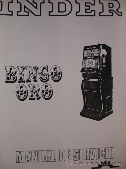 Antig&uuml;edades: BINGO ORO  MANUAL DE SERVICIO. INDER - Foto 1