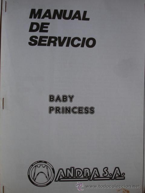 Antig&uuml;edades: BABY PRINCESS  MANUAL DE SERVICIO. ANDRA - Foto 1