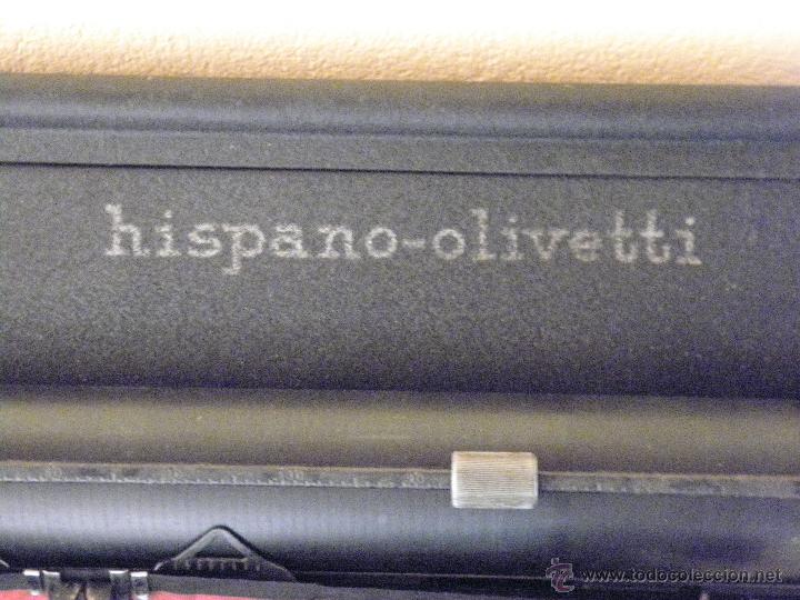 Antig&uuml;edades: M&aacute;quina de escribir Hispano Olivetti M40 - Foto 6