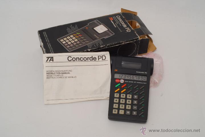 Oggetti Antichi: CalculadoraTriumph-Adler. Concorde PD. Completa en caja.