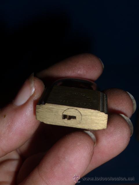Antig&uuml;edades: CANDADO ANTIGUO SIN LLAVE DE LA MARCA GLOBE - Foto 2
