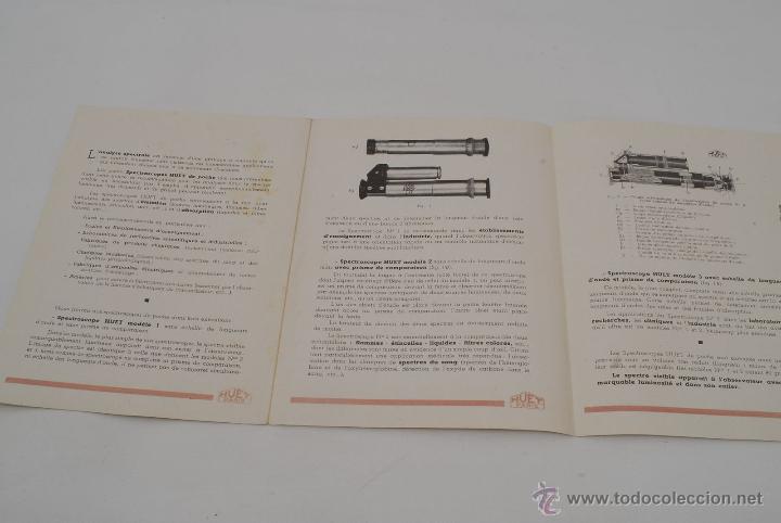 Antig&uuml;edades: Cat&aacute;logo de Espectroscopios. Huet, Par&iacute;s. &Oacute;ptica. - Foto 3
