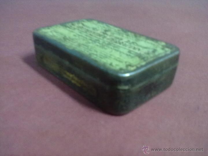 Antig&uuml;edades: CAJA CHAPA TABLETTES OXIMENTHOL PERRAUDIN - Foto 3